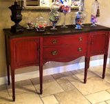 Olde Century Historic Colors Holly Berry Red Dresser