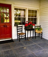 Olde Century Historic Colors Confederate Red Front Door and Lamp Black Chairs