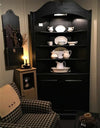 Olde Century Historic Colors Lamp Black Corner Cabinet
